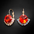 Earrings "Klaris V (Light Siam)" with Swarovski™ crystals